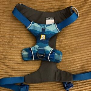 RuffWear Coastal Mountains Blue Dog Harness - Medium